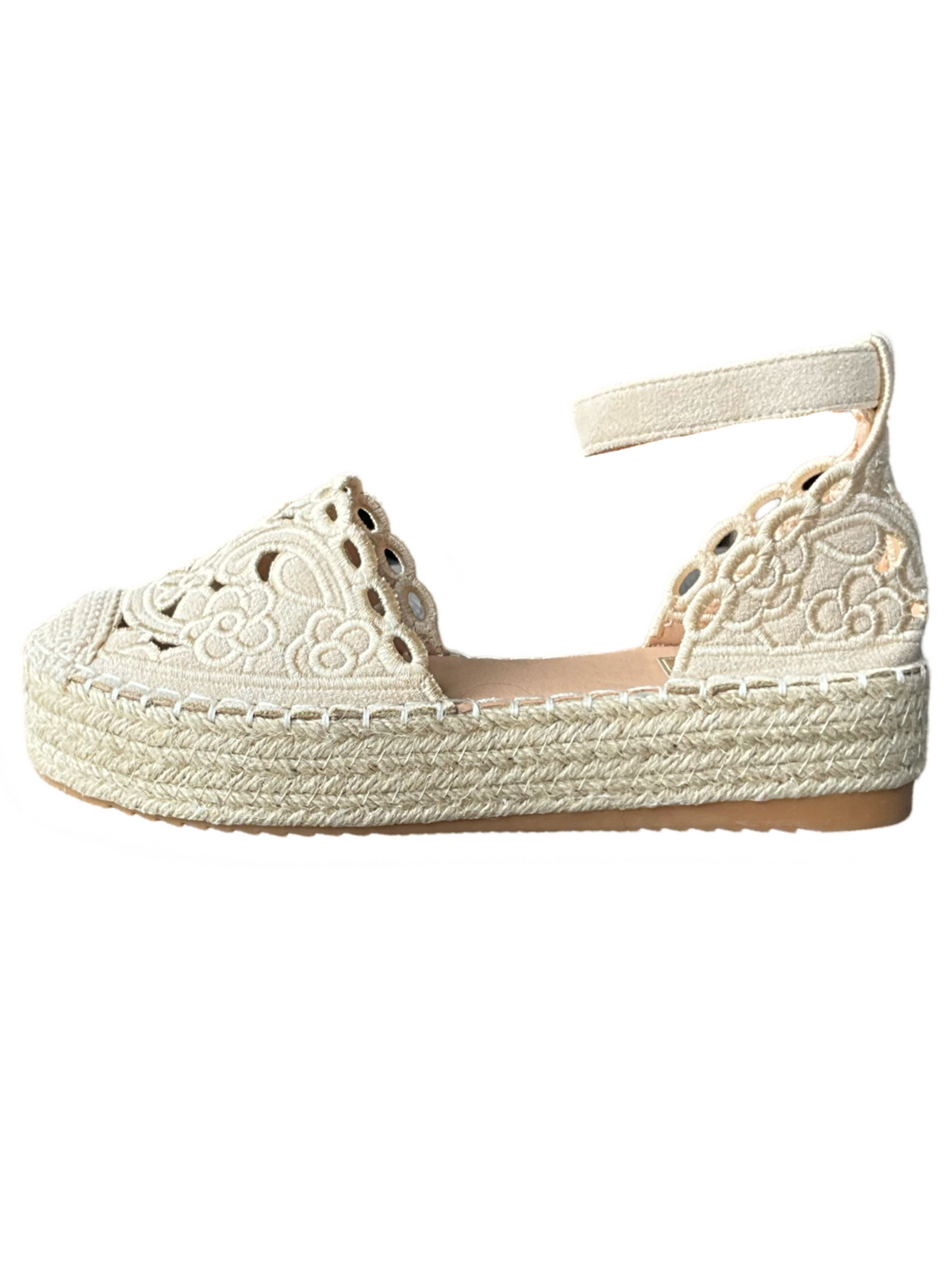 Sandale beige pour femme.