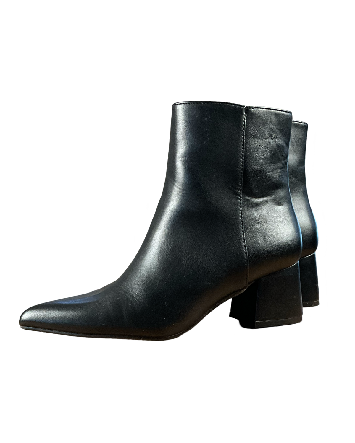 Botte noir en cuir vegan
