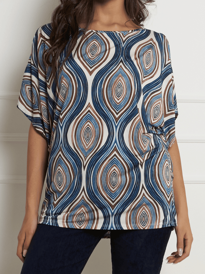 Blouse avec motifs abstraits