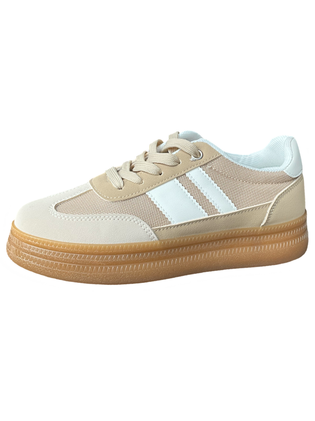 Sneaker beige et brun