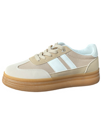 Sneaker beige et brun