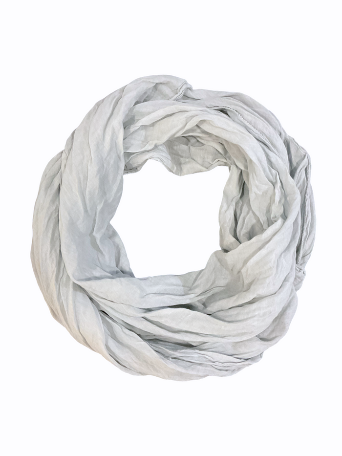 Foulard gris pâle 100% coton