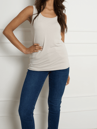 Camisole beige unie