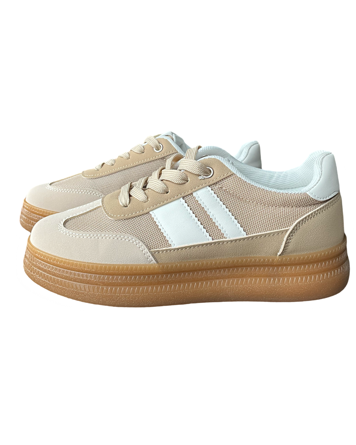 Sneaker beige et brun