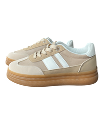 Sneaker beige et brun