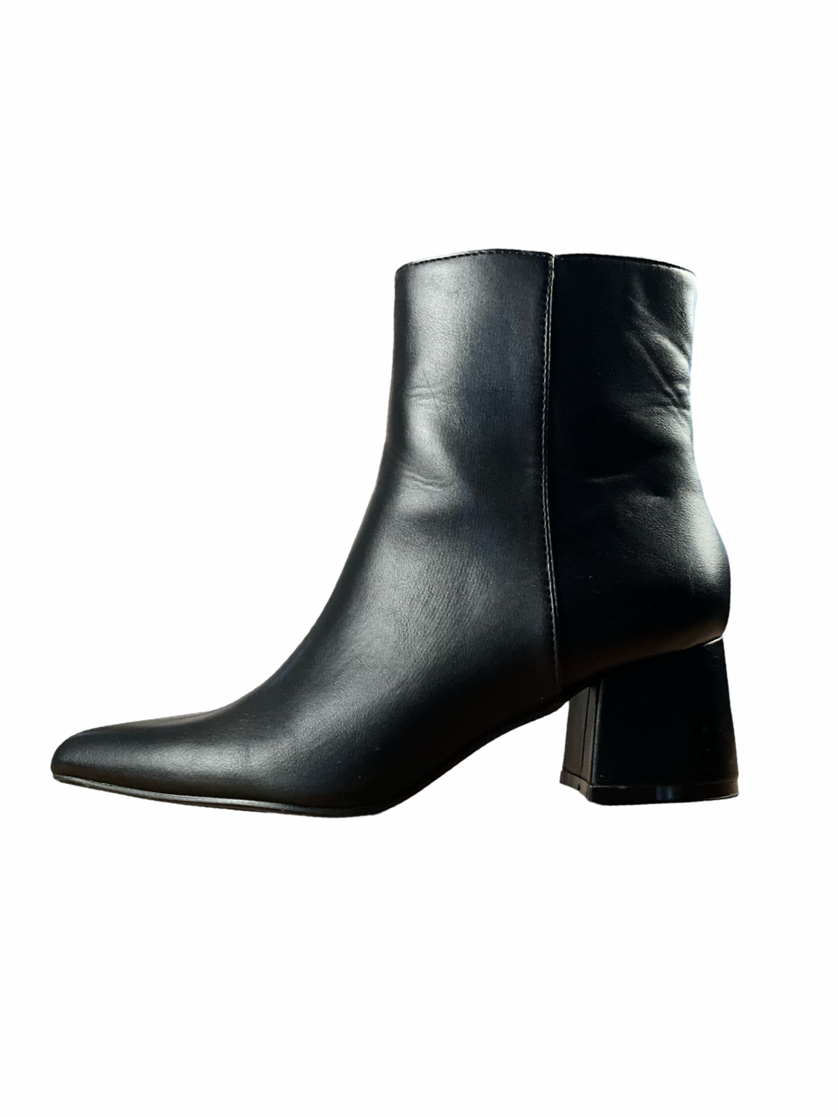 Botte noir en cuir vegan