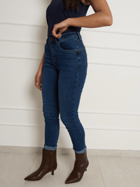 Jeans skinny bleu foncé