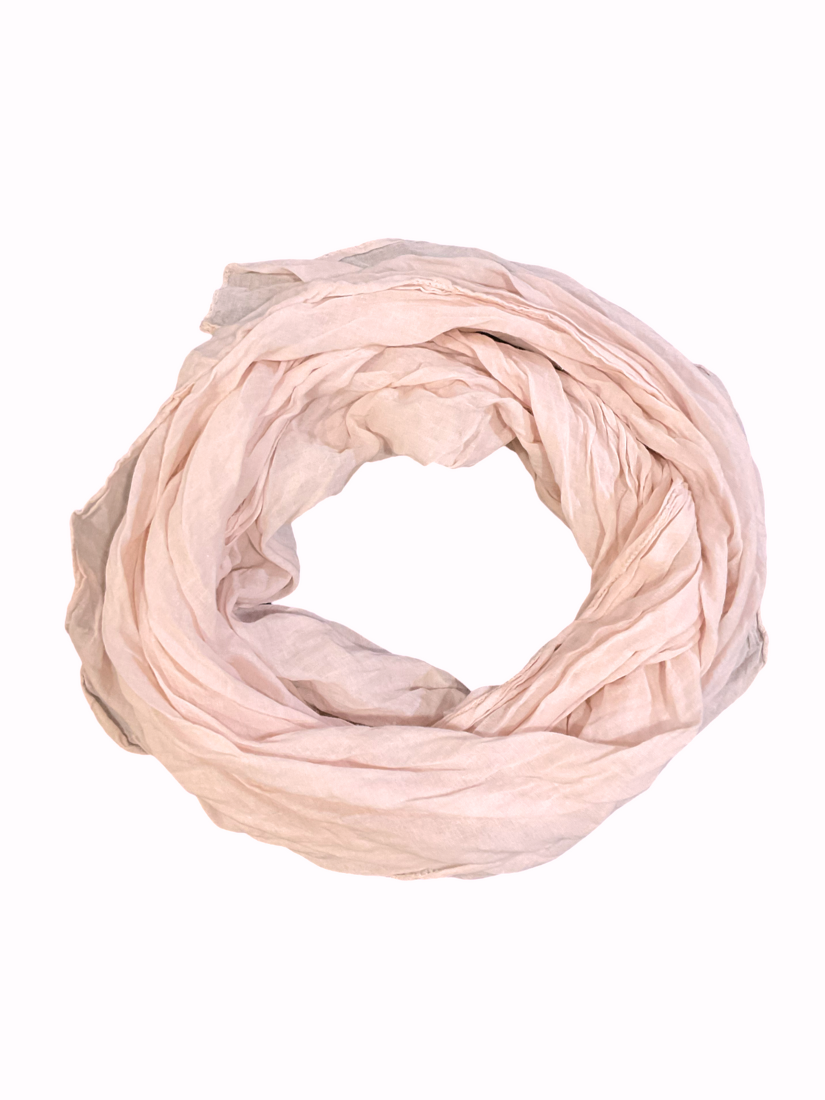 Foulard rose pâle 100% coton