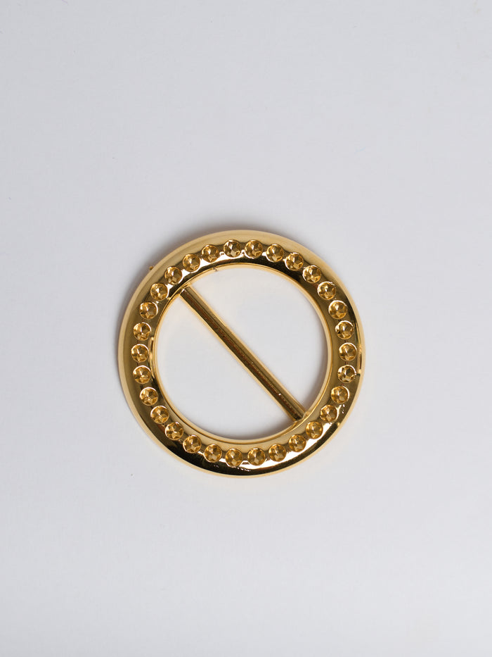 Boucle d’ajustement dorée avec brillants