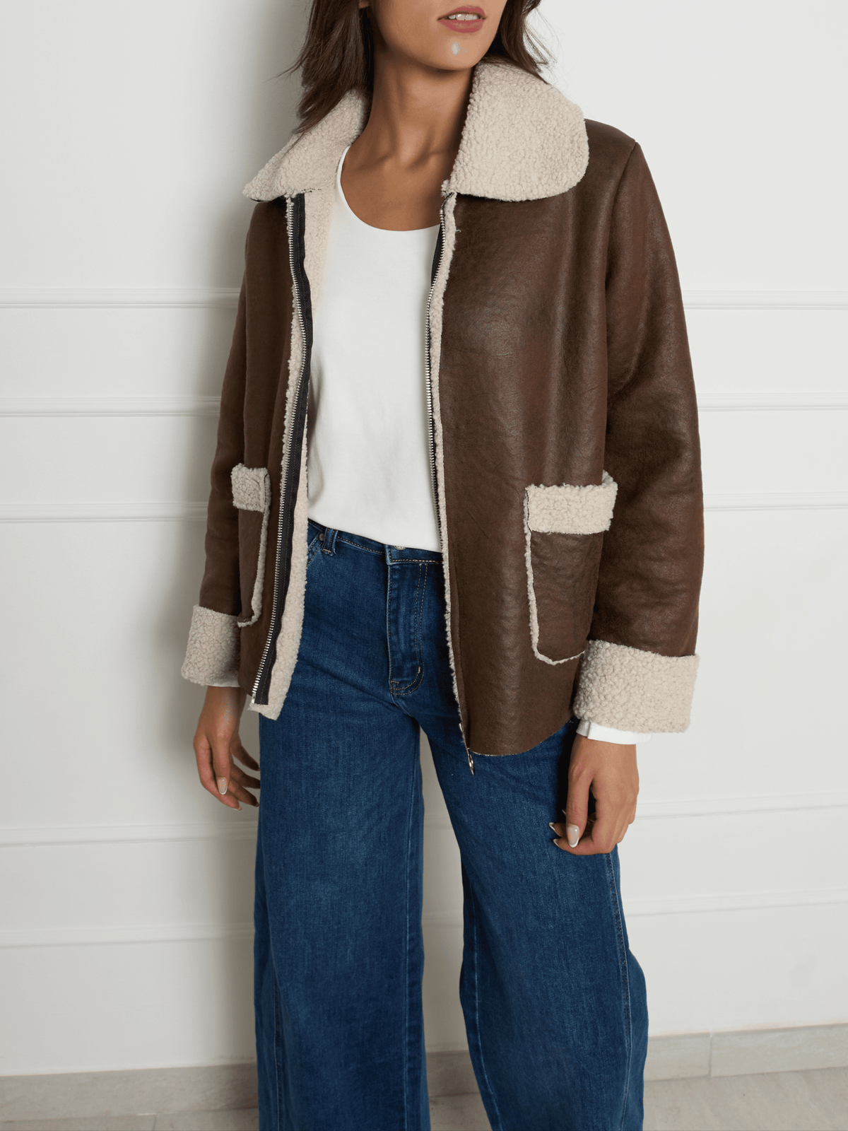 Manteau Effet Manteau Mouton Beige Femme Manteau Beige FEMME H&M FR