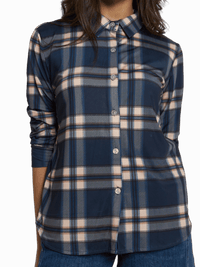 NEW - Chemise à carreaux bleus et beiges