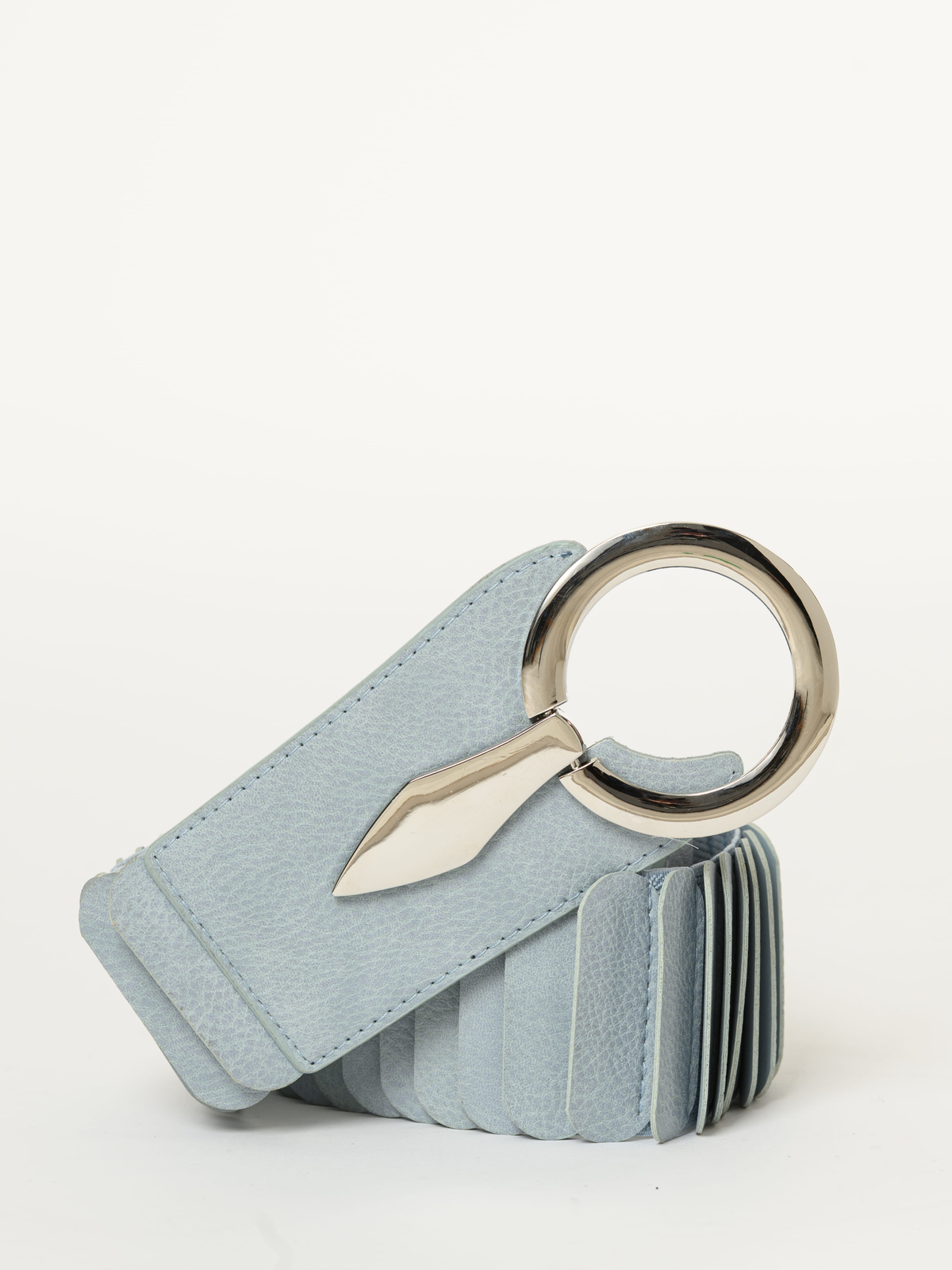 Ceinture bleu pâle élastique à bande large