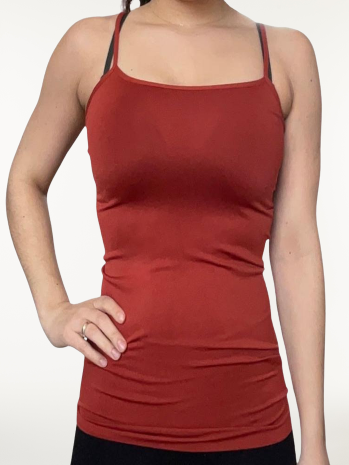 Camisole rouille gainante | Camisoles amincissantes