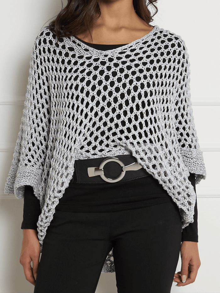 NEW - Chandail gris en crochet