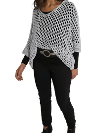 NEW - Chandail gris en crochet