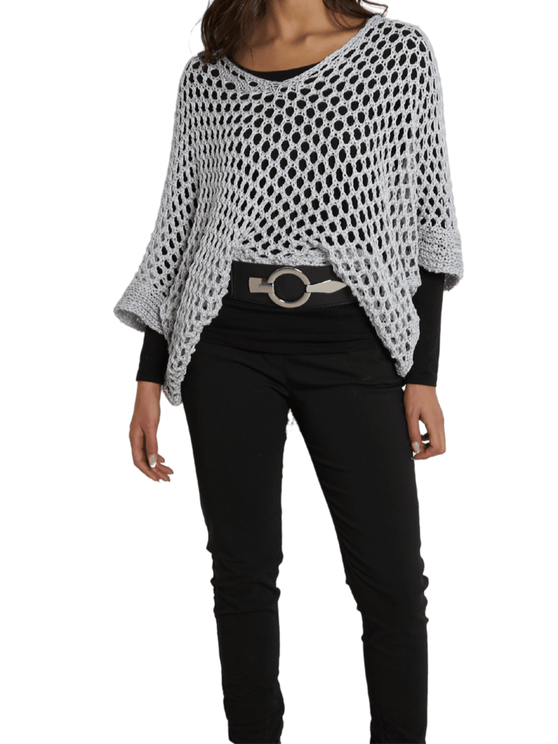 NEW - Chandail gris en crochet