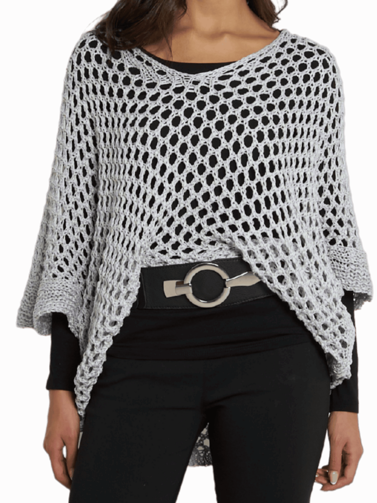 NEW - Chandail gris en crochet