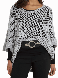 NEW - Chandail gris en crochet
