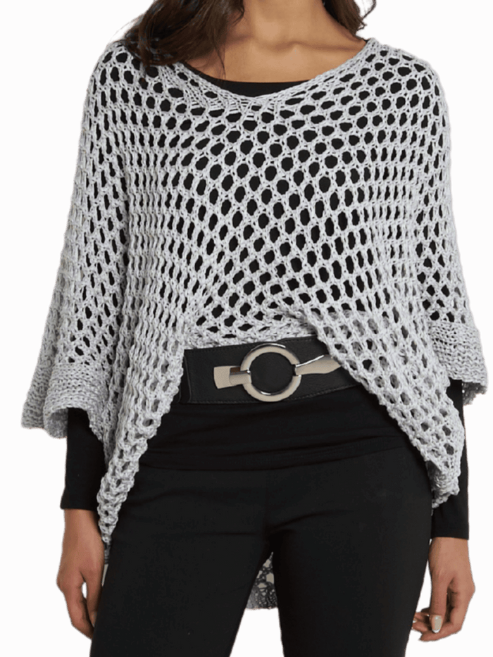 NEW - Chandail gris en crochet