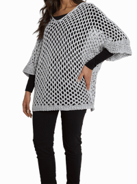 NEW - Chandail gris en crochet