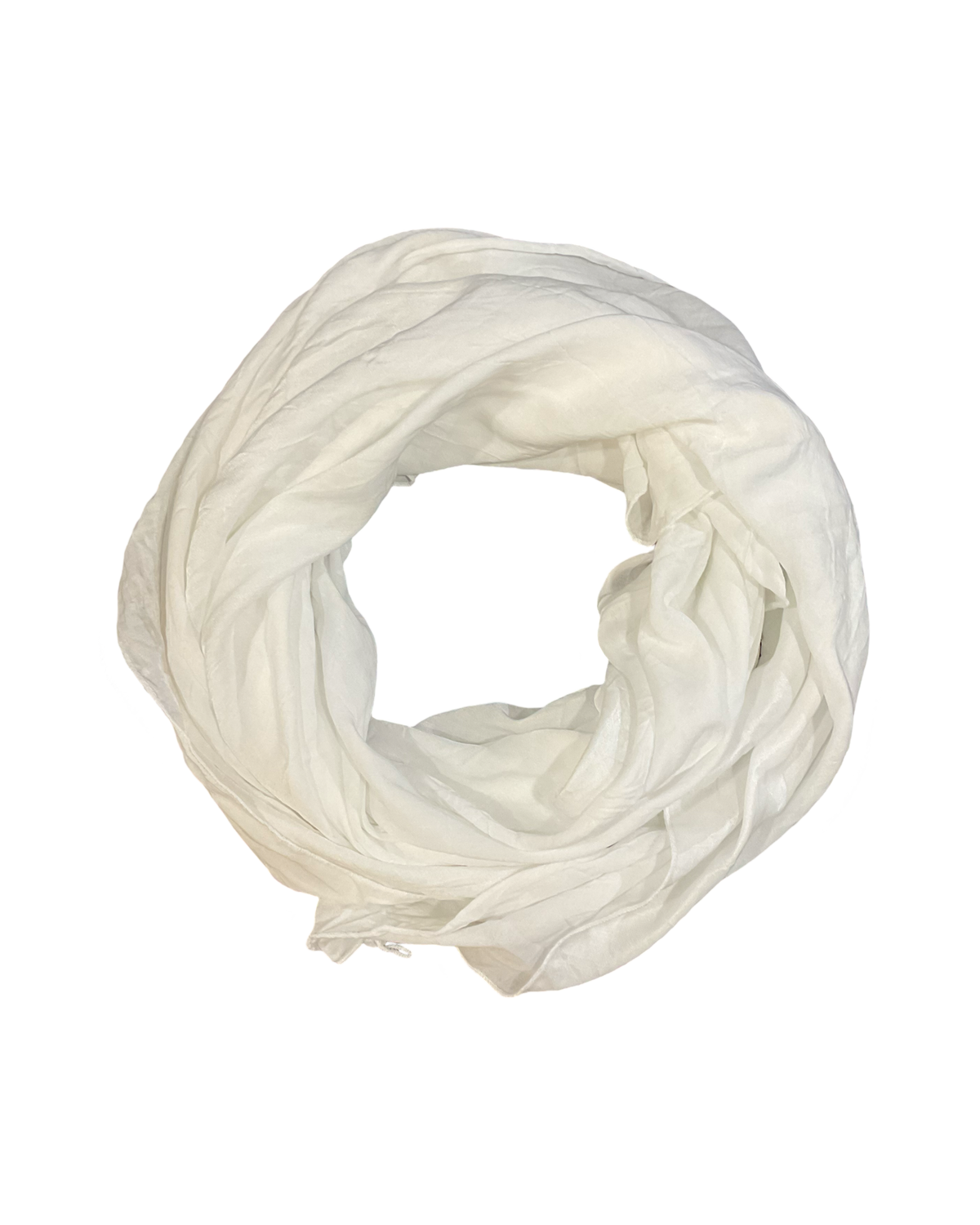 Foulard blanc pour femme.