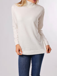 NEW - Chandail col roulé manche longue blanc cassé