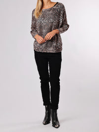NEW - Chandail en mailles à motifs de léopard