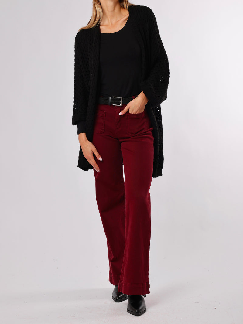 NEW - Cardigan noire en mailles