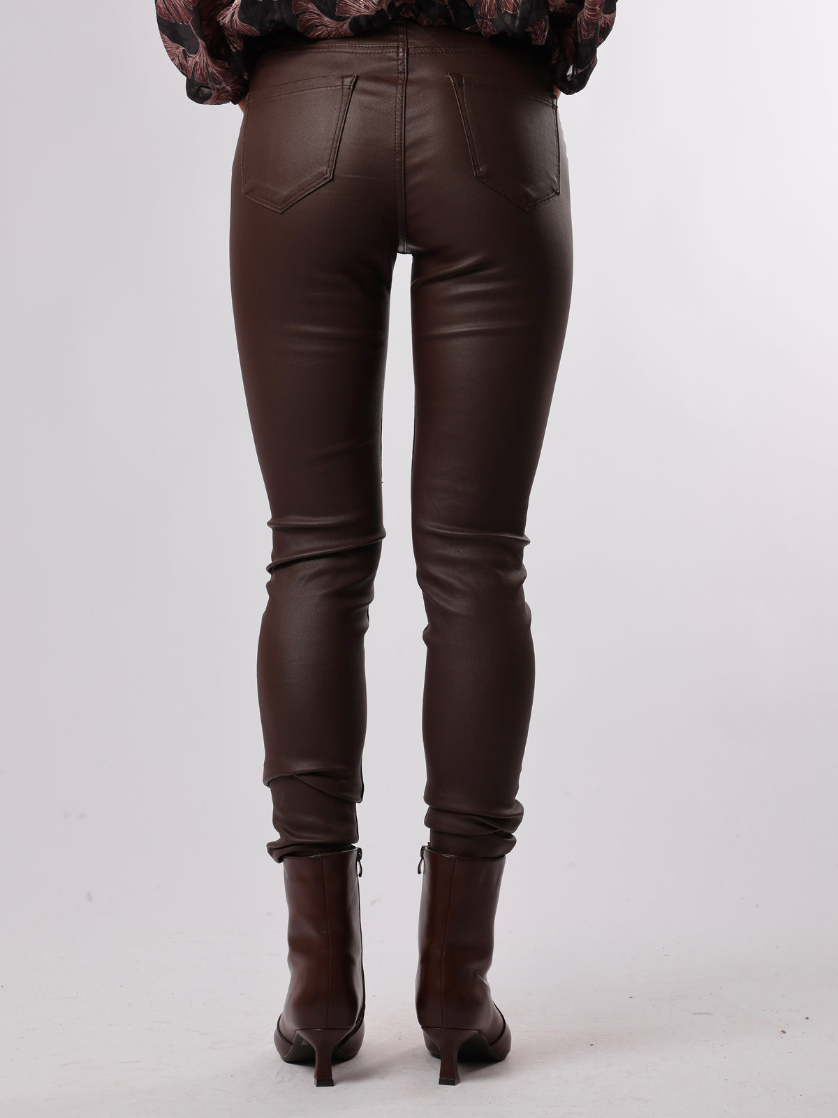 NEW - Pantalon brun en similicuir