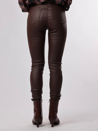 NEW - Pantalon brun en similicuir