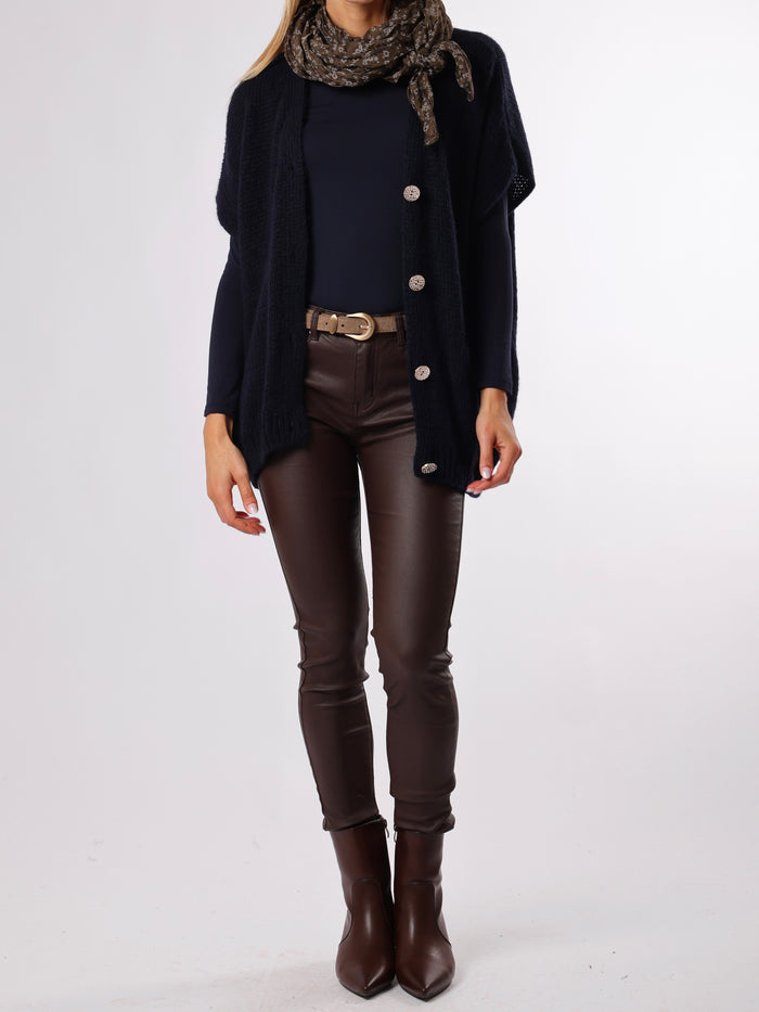 NEW - Veste marine à boutons dorés