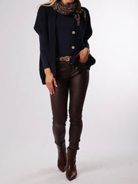 NEW - Veste marine à boutons dorés
