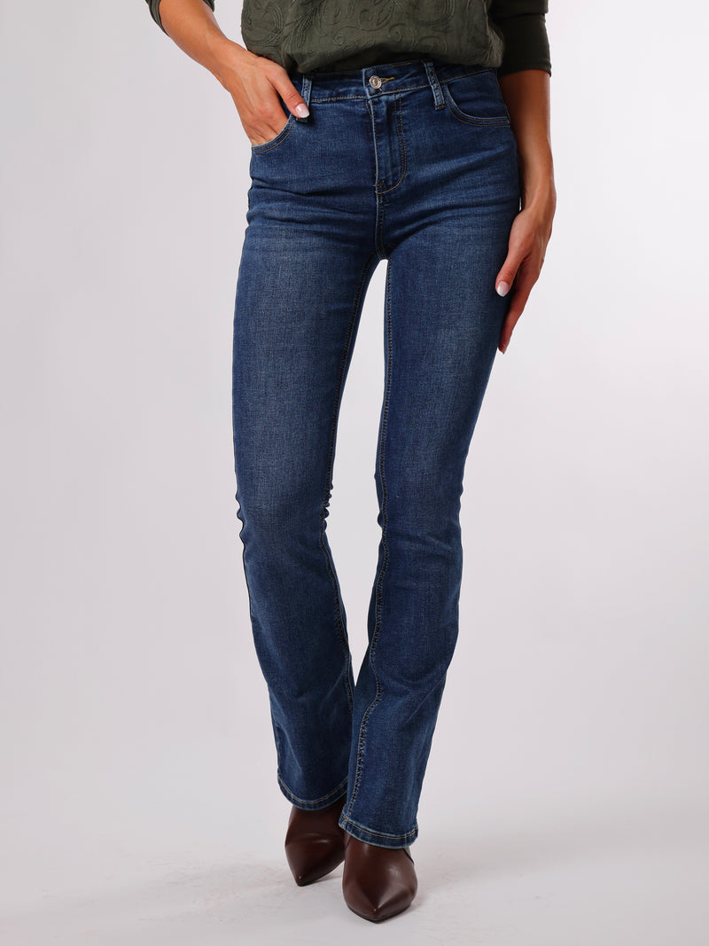 NEW - Jeans flare bleu moyen