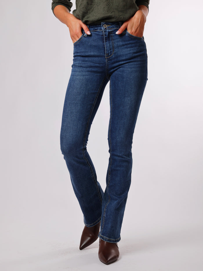 NEW - Jeans flare bleu moyen