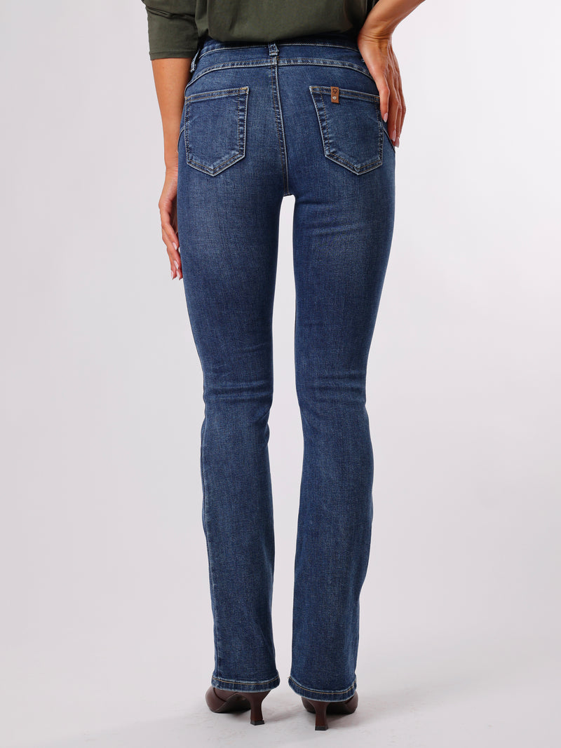 NEW - Jeans flare bleu moyen