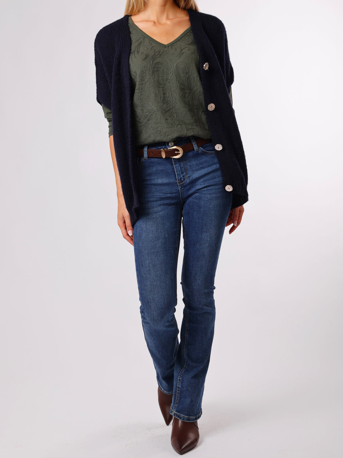 NEW - Jeans flare bleu moyen