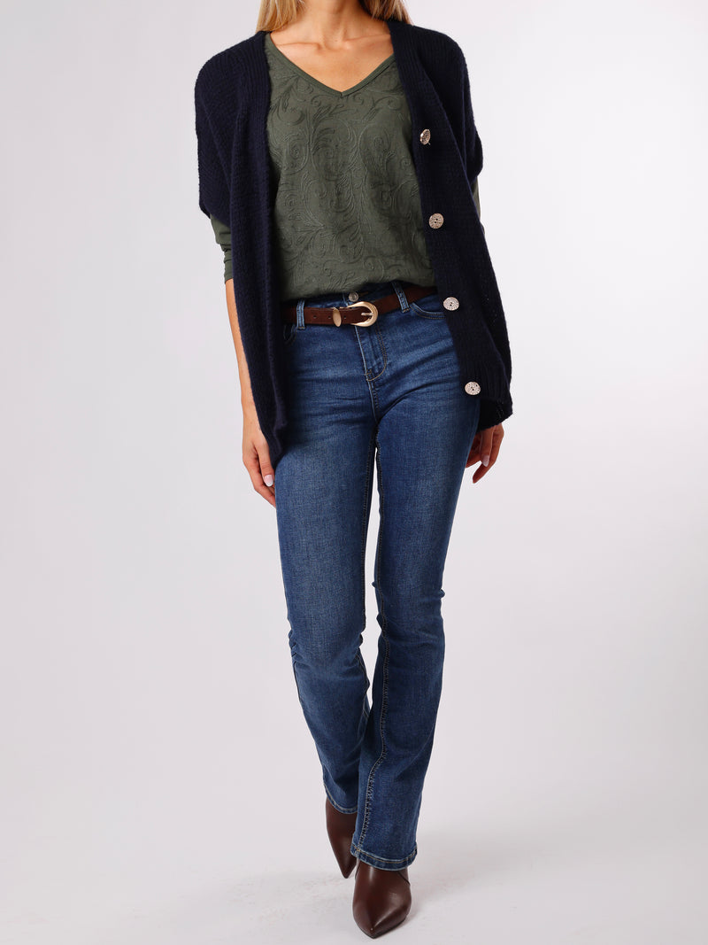 NEW - Jeans flare bleu moyen