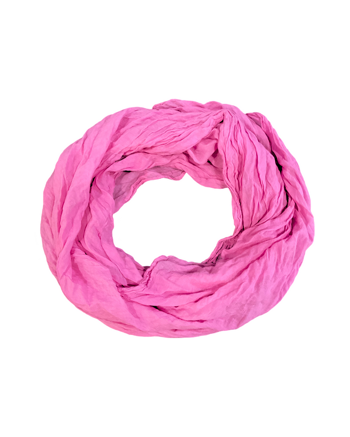 Foulard fuchsia 100% coton pour femme.