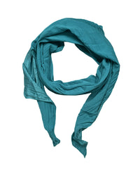 Foulard bleu sarcelle pour femme.