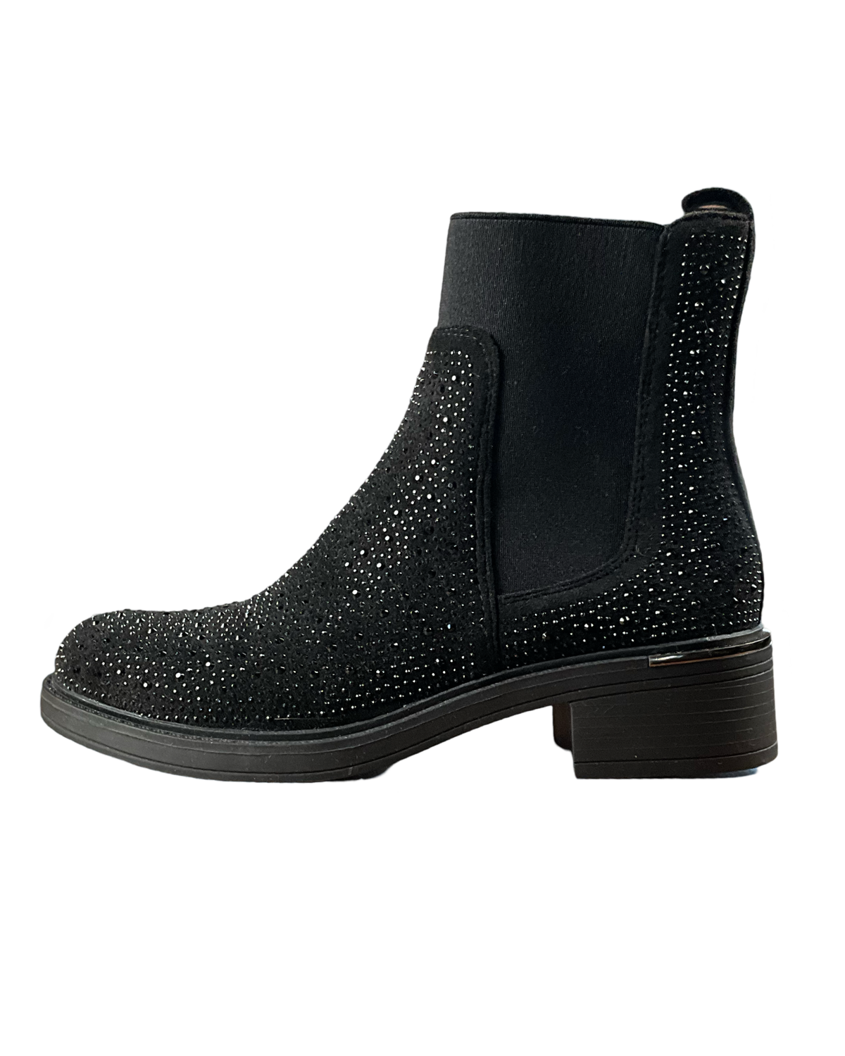 Botte noir brillante pour femme