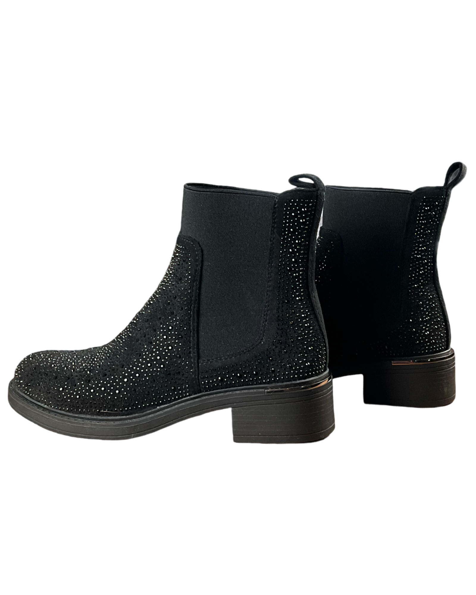 Botte noir brillante pour femme Vetements pour femme