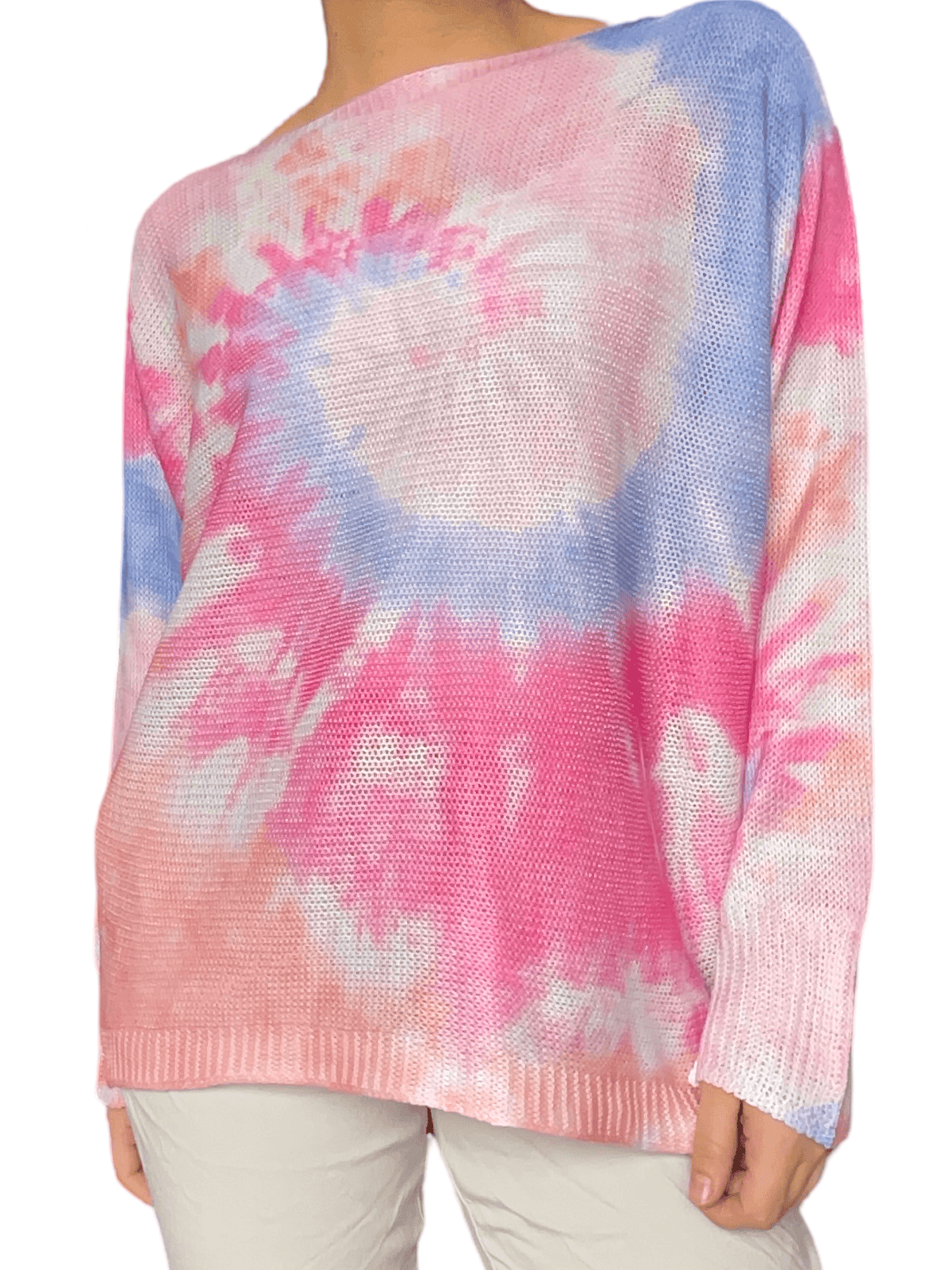 Chandail rose ''Tie Dye'' pour femme.