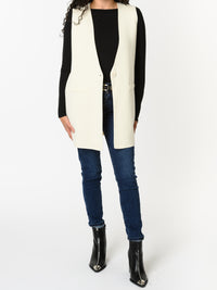 NEW - Veste sans manches blanc crème