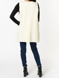 NEW - Veste sans manches blanc crème