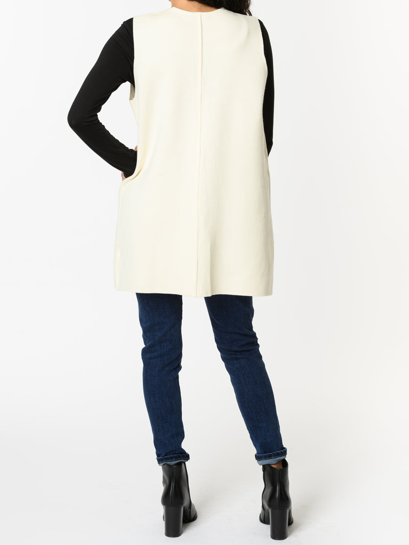 NEW - Veste sans manches blanc crème