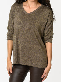 NEW - Chandail brun avec dorures