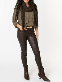 NEW - Chandail brun avec dorures