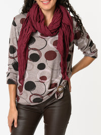 NEW - Chandail moka avec imprimé de cercles