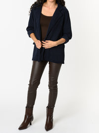 NEW - Veston marine en velours