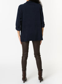 NEW - Veston marine en velours